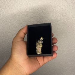 Gold saint jude pendant 