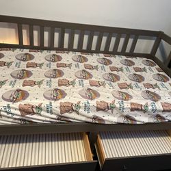 Twin Bed W Matress 