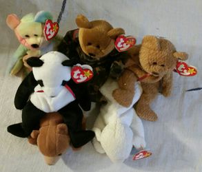 11 TY, Disney, precious moments, scan-dolls Plush Animals.