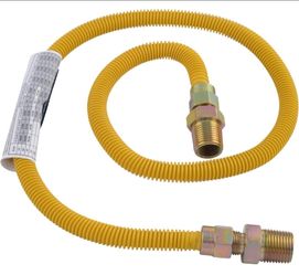 36 Inch x 3/8 Inch OD Flexible Gas Line Connector with (2) 1/2 Inch MIP Fitting Ends