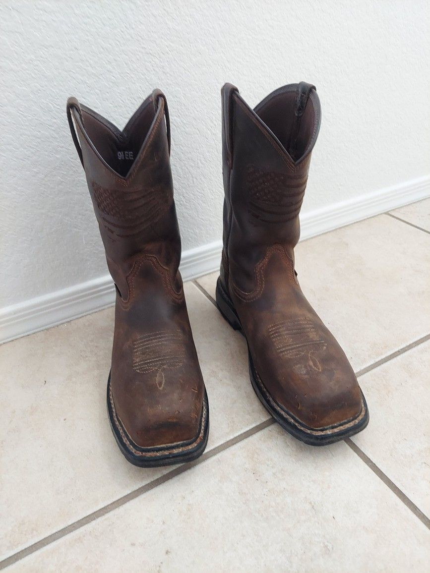 Western Work Boots - Composit Toe - Mens 9.5 EE
