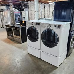 Blow Out Sale Warehouse Full Of Nice Like Brand New Washer Dryer Fridge Stove Oven Stackable Free Warranty Only 65for Financing 90day TO Pay 