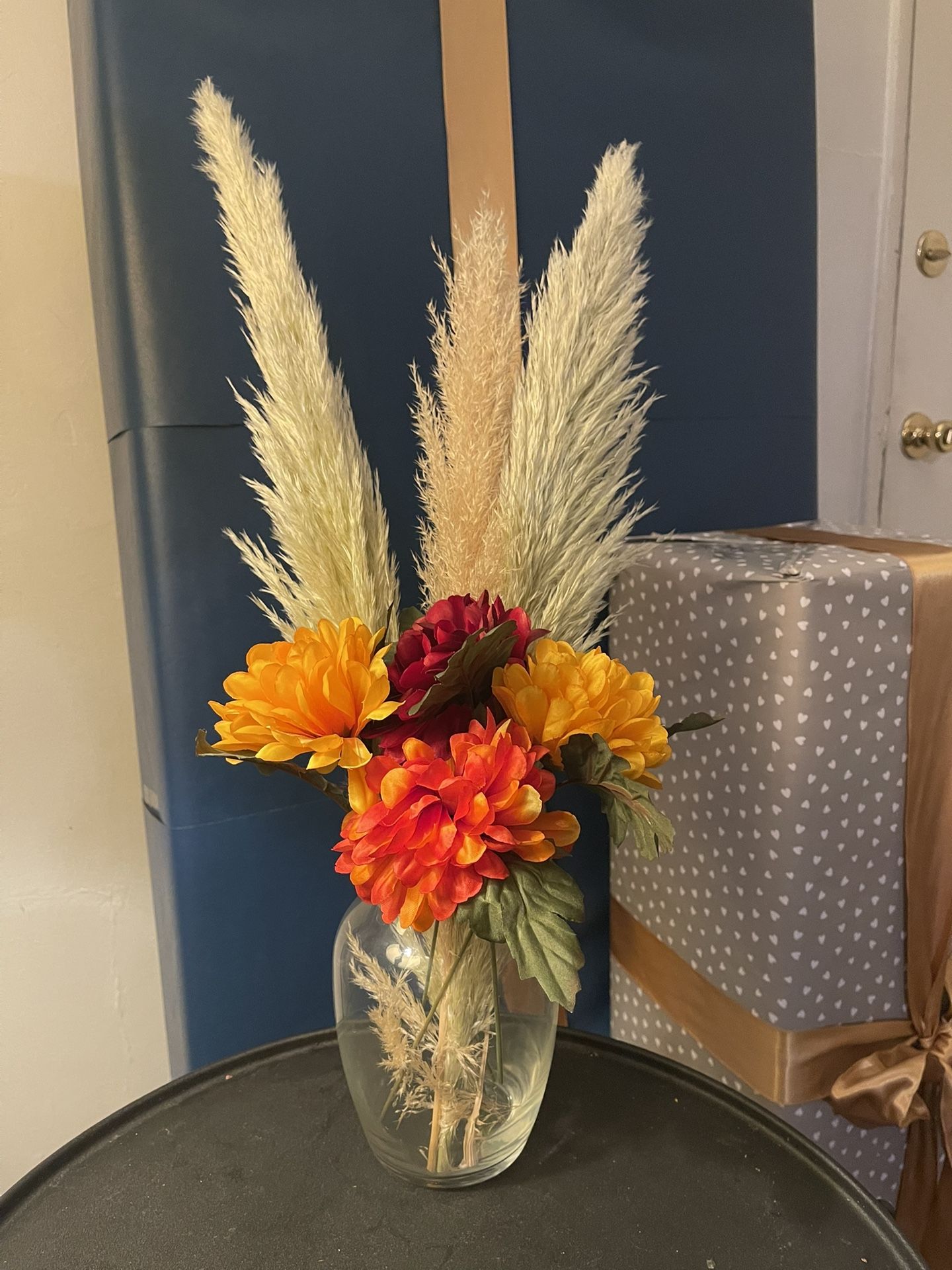 Flower Arrangements And Pampas