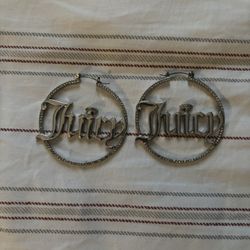 Juicy Couture Sliver Hoops