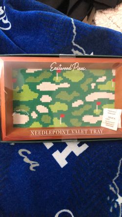 Eastwood Pines Needlepoint Valet Tray