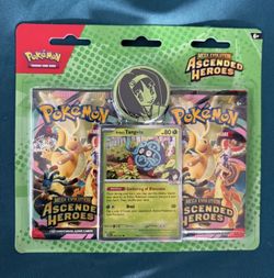 Pokémon Mega Evolution Sealed Ascended Heroes Erika's Tangela 2-Pack Blister