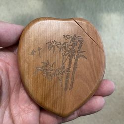 Asian Chinese Wooden Mirror