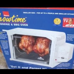 NEW In Box Ronco Showtime Rotisserie & BBQ Countertop Oven