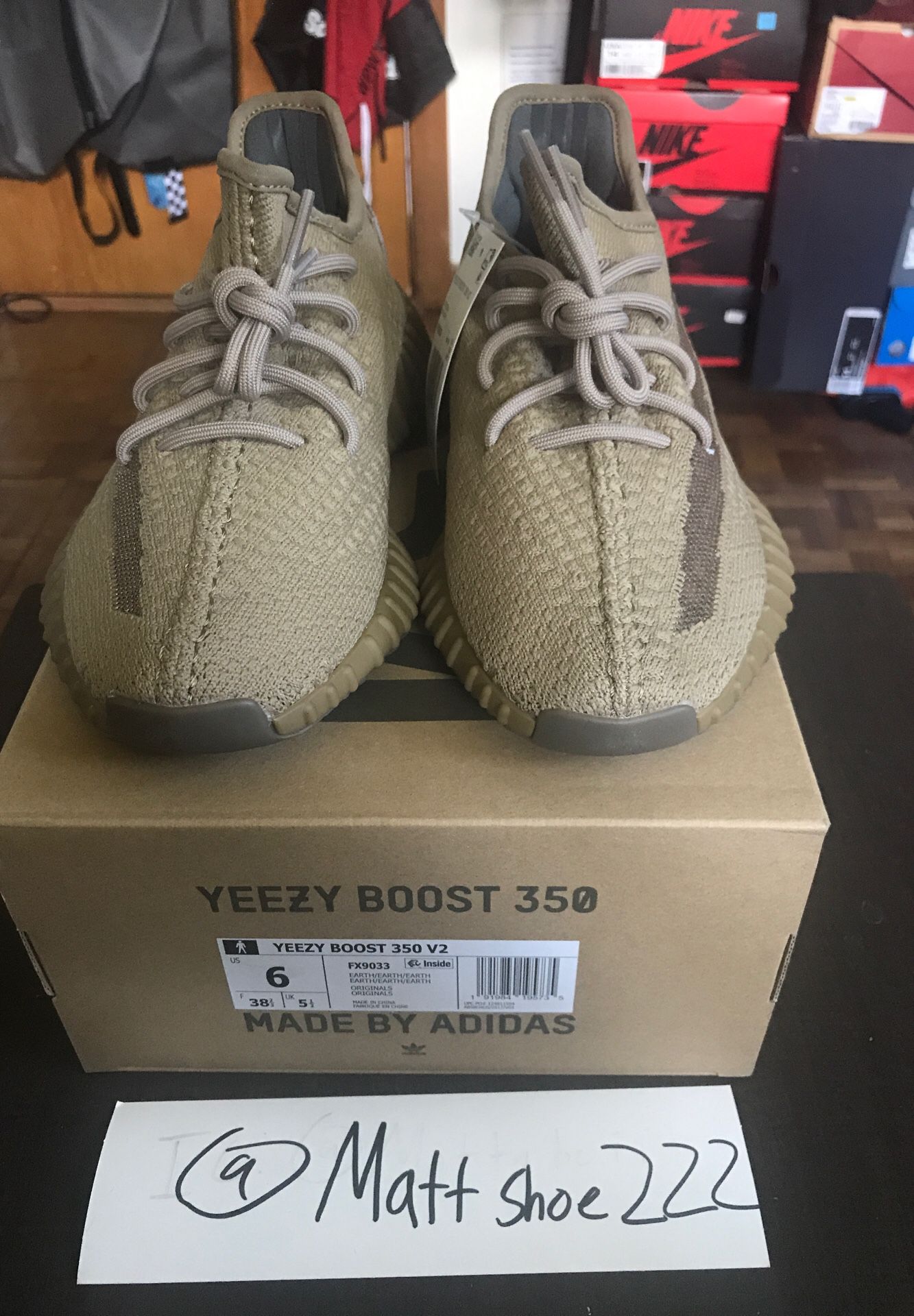 Size 6 Yeezy Boost 350 “Earth” Brand New