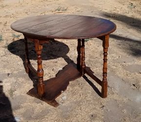 Vintage Feudal Oak Gateway Table