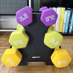 Dumbbell Hand Weights (6 Total)