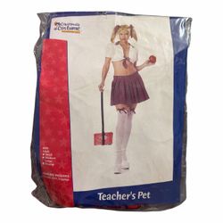 Sexy Teacher  Adult Women’s Halloween Costume. Size Large (New) *Tie Top *Skirt *Leggings.