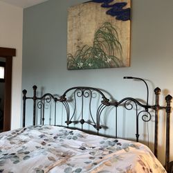 Wesley Allen - Wrought iron Forged Steel Bed Frame - Cal King size 