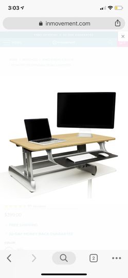 In movement standing desk