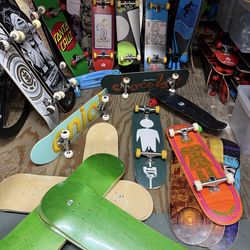 Skateboard decks wheels bearings grip