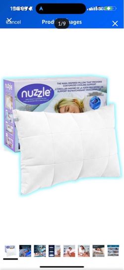 Brand New    Nuzzle Cooling Adjustable Pillow for Side Sleepers, Luxury Standard Size Bed Pillow Hotel Collection - Best Adjust Height Soft Firm Pillo