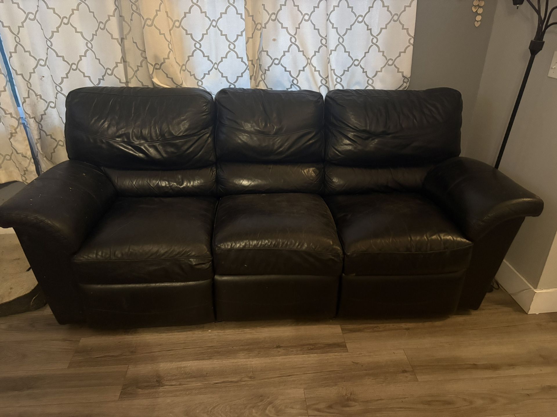 Black Leather Couch