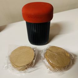 Aeropress go travel coffee maker + filters 