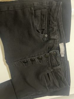 Black Jeans Size 12 Button Up
