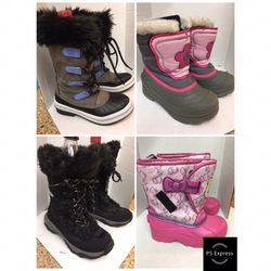 Girl winter snow boots