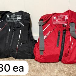 Life jackets Red And Black 