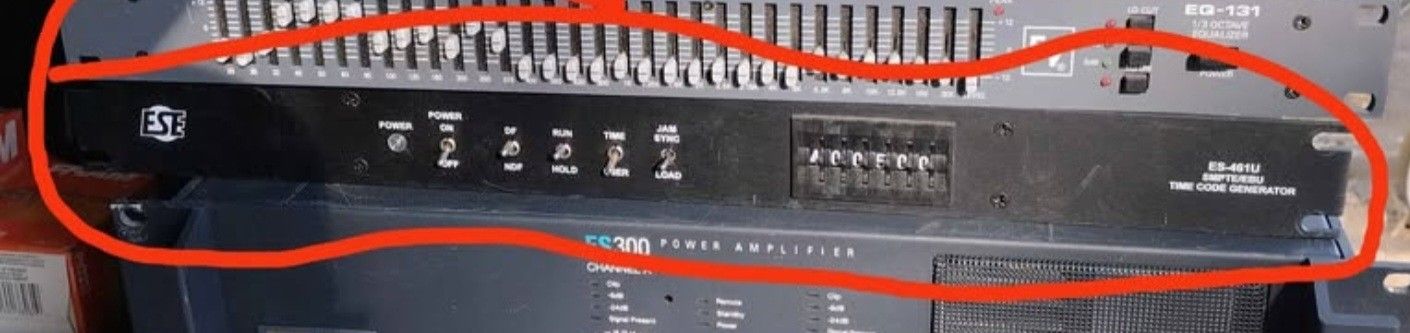 ESE ES 461U SMPTE/EBU Time Code Generator/Jam Sync-1, 3/4 Inch Rack Mount