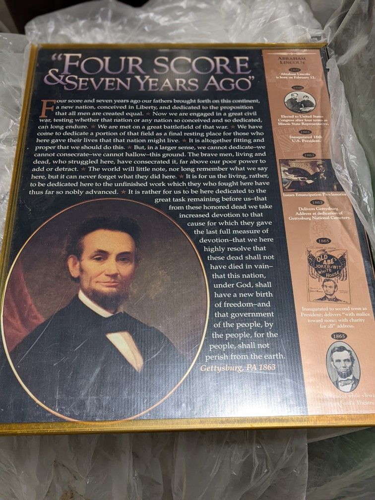 Gettysburg Address Poster