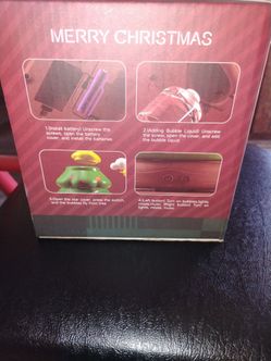 Christmas tree bubble machine