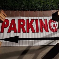 Parking Banner (approx 2' x 5')