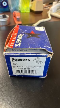 Powers STICK-E 1/2" Ribbed Conduit Clip