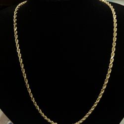 $2150 Rope Yellow Gold Chain