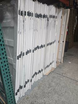 PRE HUNG PRIMED SOLID CORE DOORS AVAILABLE IN LEFT AND RIGHT HAND AVAILABLE IN sizes 24”/28”/30”/32”/36”x80” Price :$159