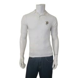 Vintage 1980s L.A. RAMS Logo 7 Polo Shirt SEWN Logo NFL Blue White Men's Size M