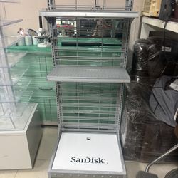 Mobile metal shelving unit 