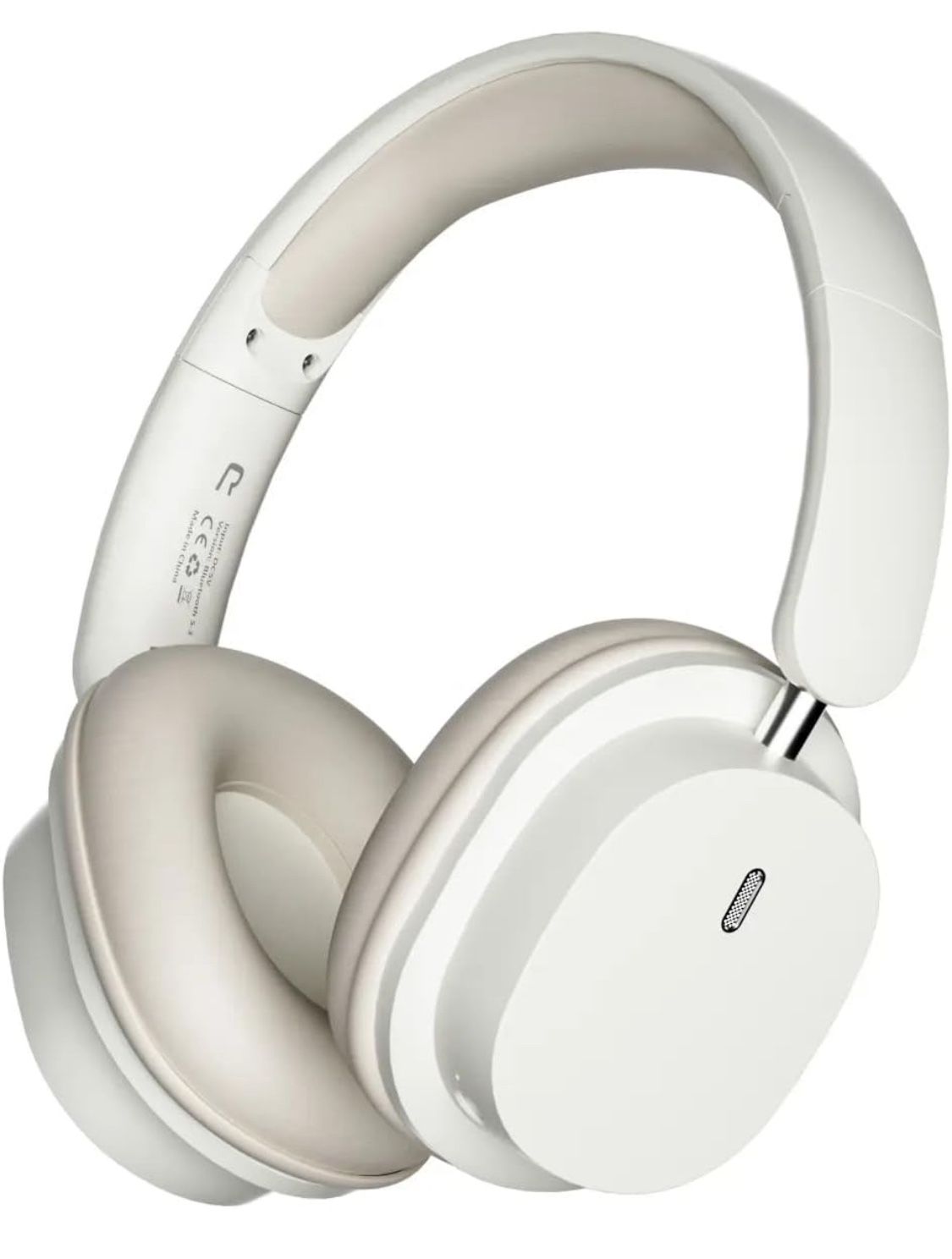 Brand New! Wireless Headphones Foldable and Portable Design Soft Leather EarMuffs (White)