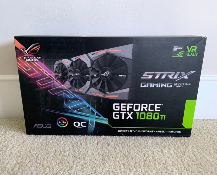 ASUS strix gtx 1080 ti OC graphics card