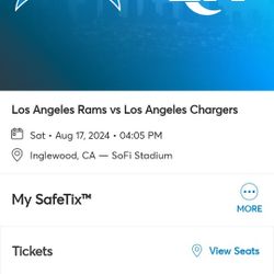 Chargers Tickets Vs Rams No Services Fees