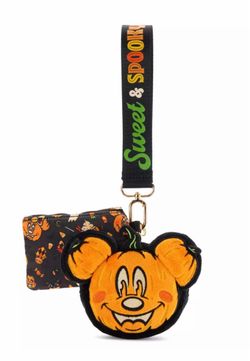 Sweet & Spooky Mickey Pumpkin coin bag