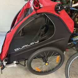 Burley Honey Bee Double Bike Trailer – Seats 2 – Clean & Ready for Trails!