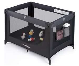 Black Playpen And Infant Chair