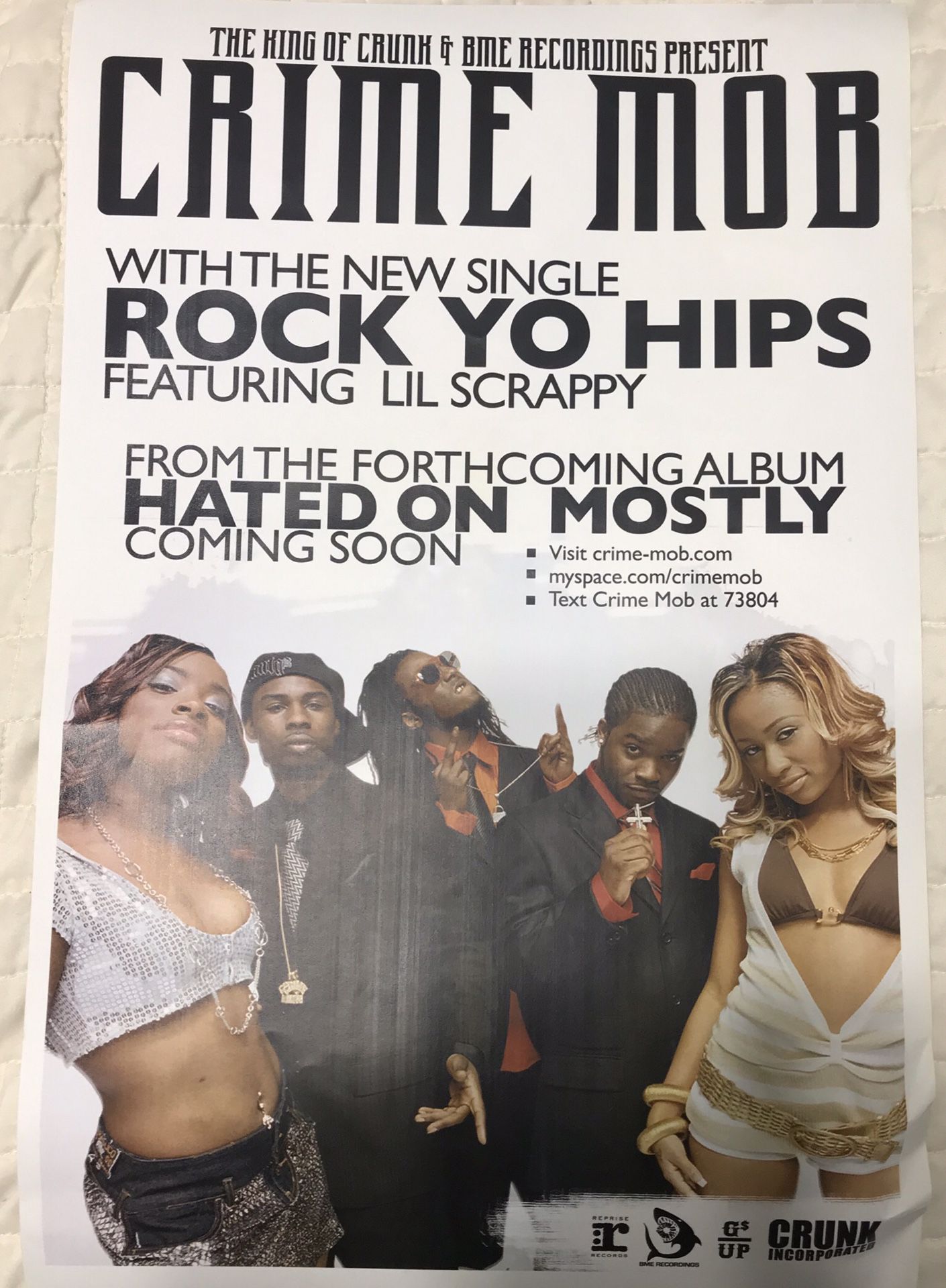 crime mob feat: lil scrappy - original promo poster