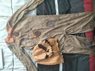 Creepy Pumpkin Head Costume Kids Size M