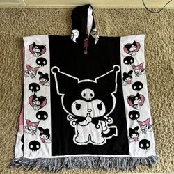 Sanrio Kuromi Zarape/ Poncho For Valentine’s XL