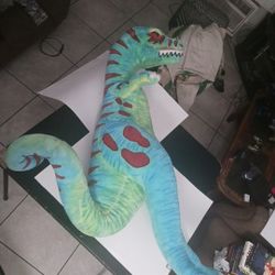 HUGE 51” T-Rex Dinosaur Plush GIANT Stuffed Dino Toy Melissa & Doug Blue Green