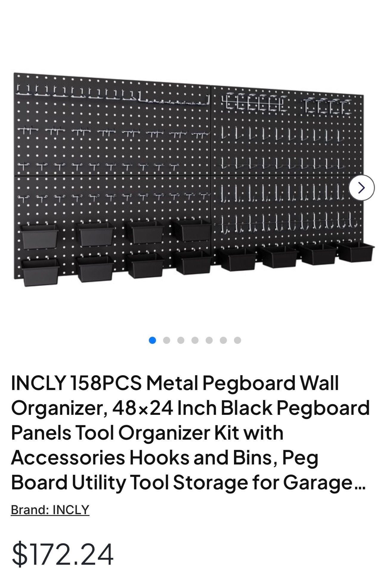 Metal Peg Board for Tools and Stuff ๐