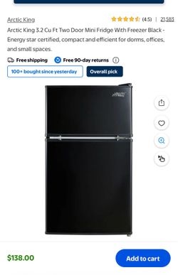Arctic king mini fridge and freezer