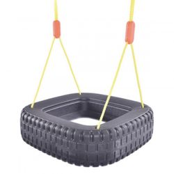 Swing,  Kids Plastic Square Tire Swing  Can Hold 110 Lbs  Pick Up Only At Bolingbrook 