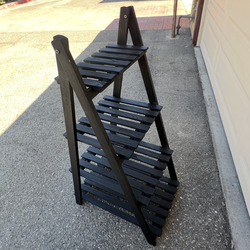 Wooden ladder organizer  assembled ready to go  Brand new in box $20 each  Measurement in picture bl