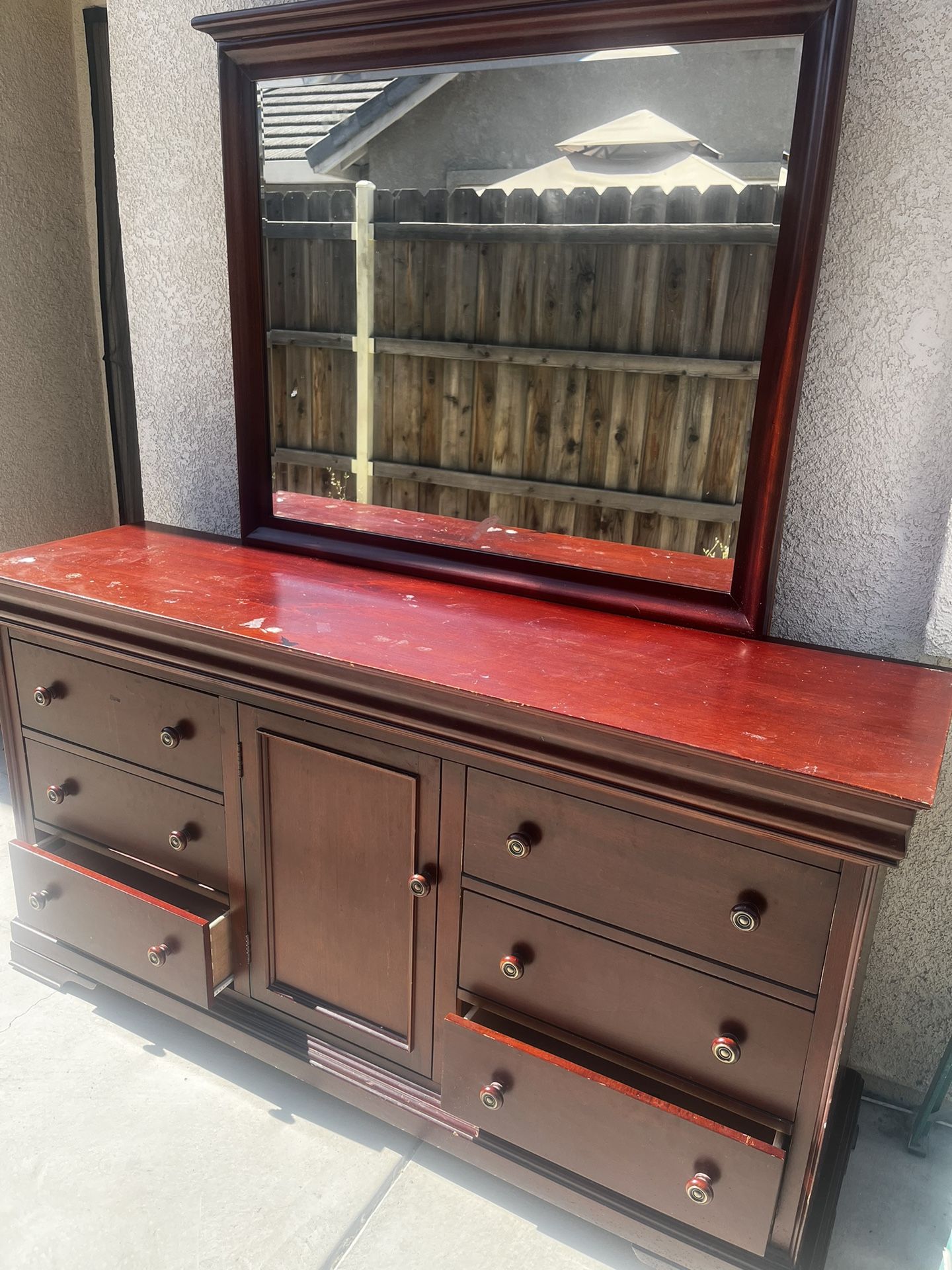 Dresser And Mirror