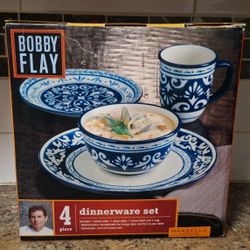 BOBBY FLAY MARBELLA 4-PIECE DINNERWARE SET 